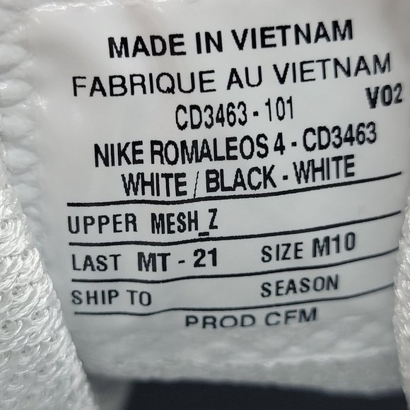 NEW Nike Romaleos 4 White Weightlifting Powerlifting Crossfit Shoes SAMPLE
